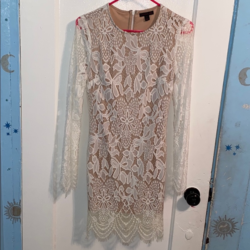 elegant long sleeve lace dress